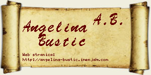 Angelina Bustić vizit kartica